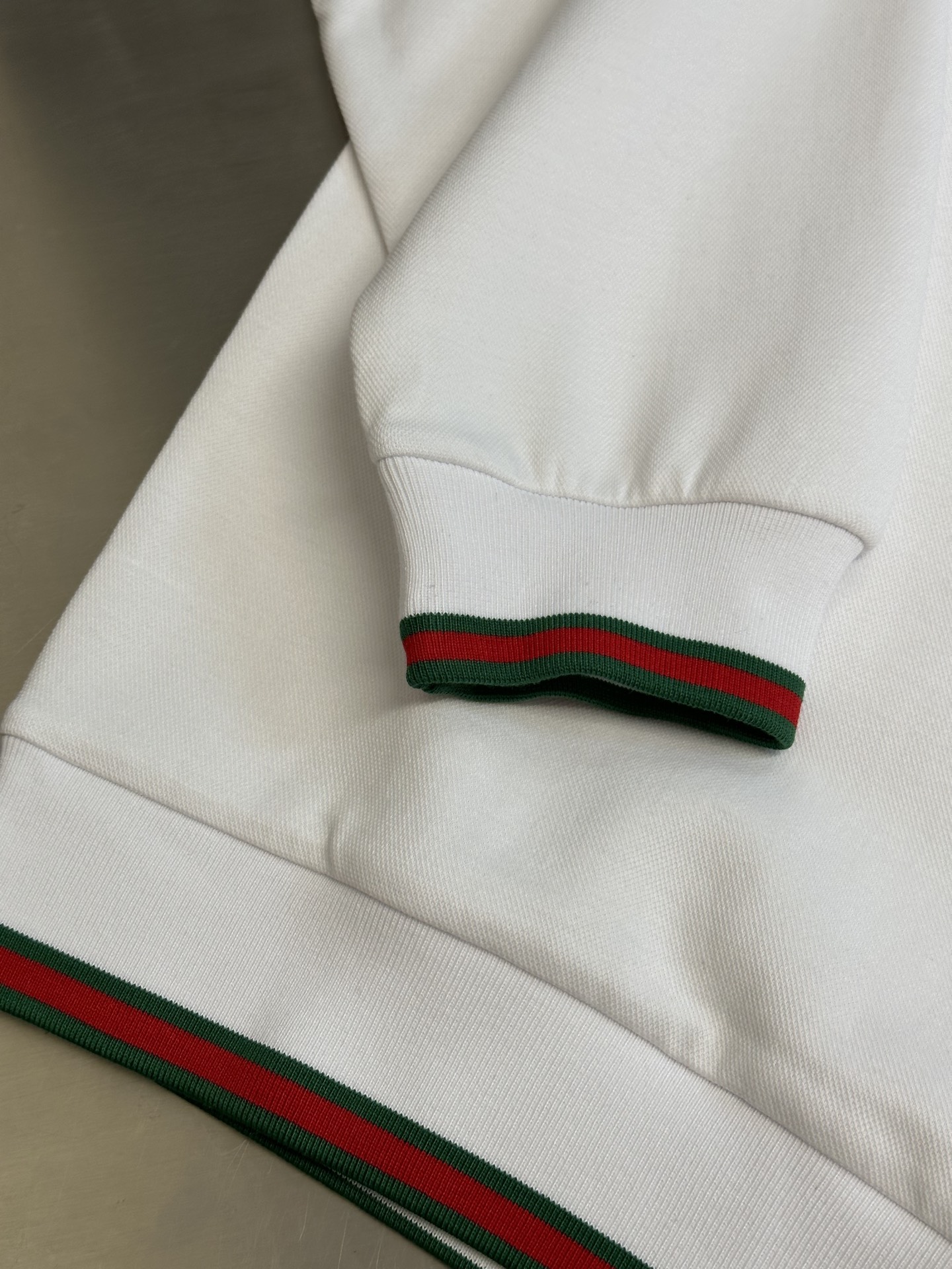 GUCCI Cotton Piqué Sweatshirt White DHL（833932-XJHCS-9692）