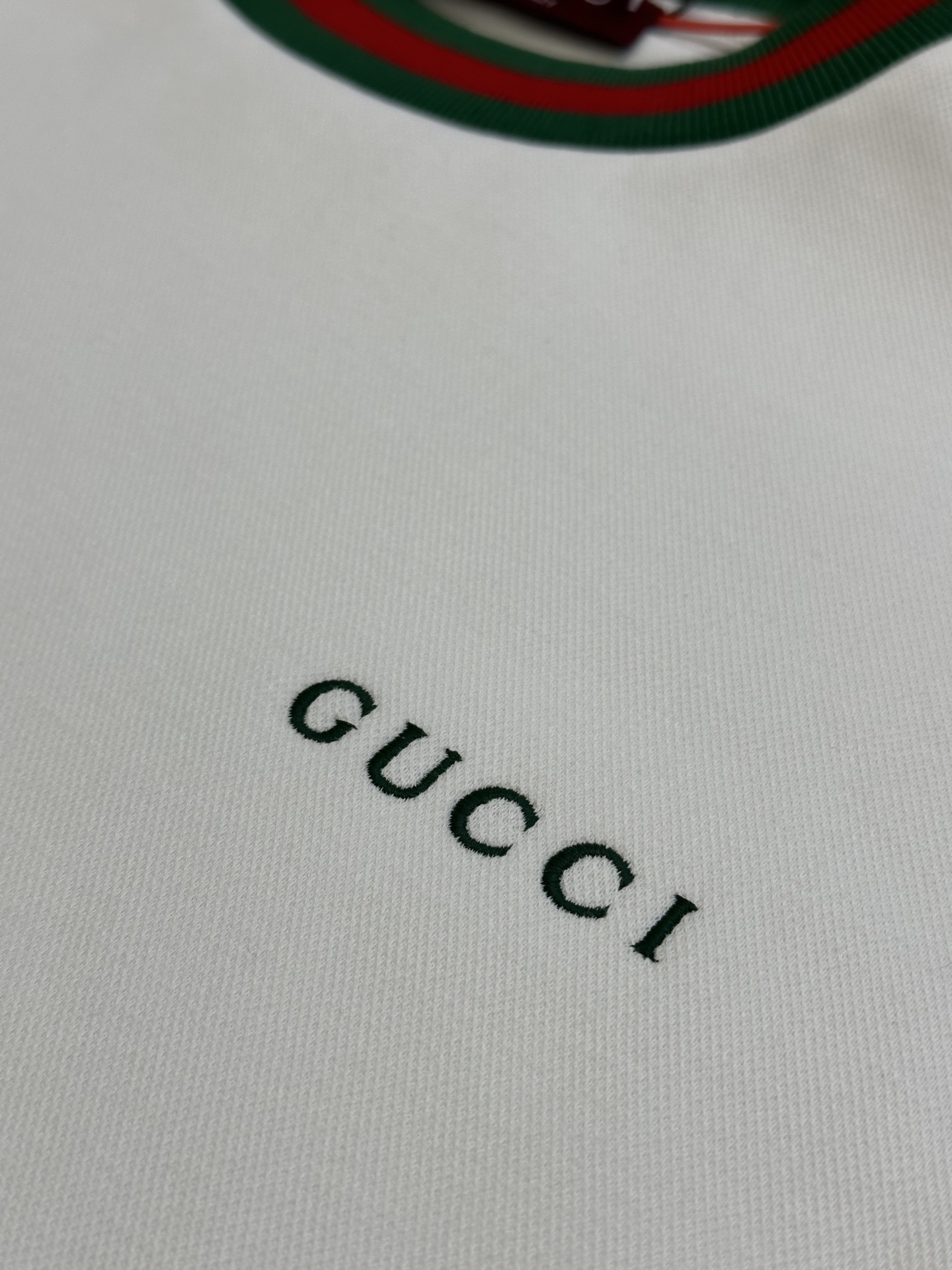 GUCCI Cotton Piqué Sweatshirt White DHL（833932-XJHCS-9692）