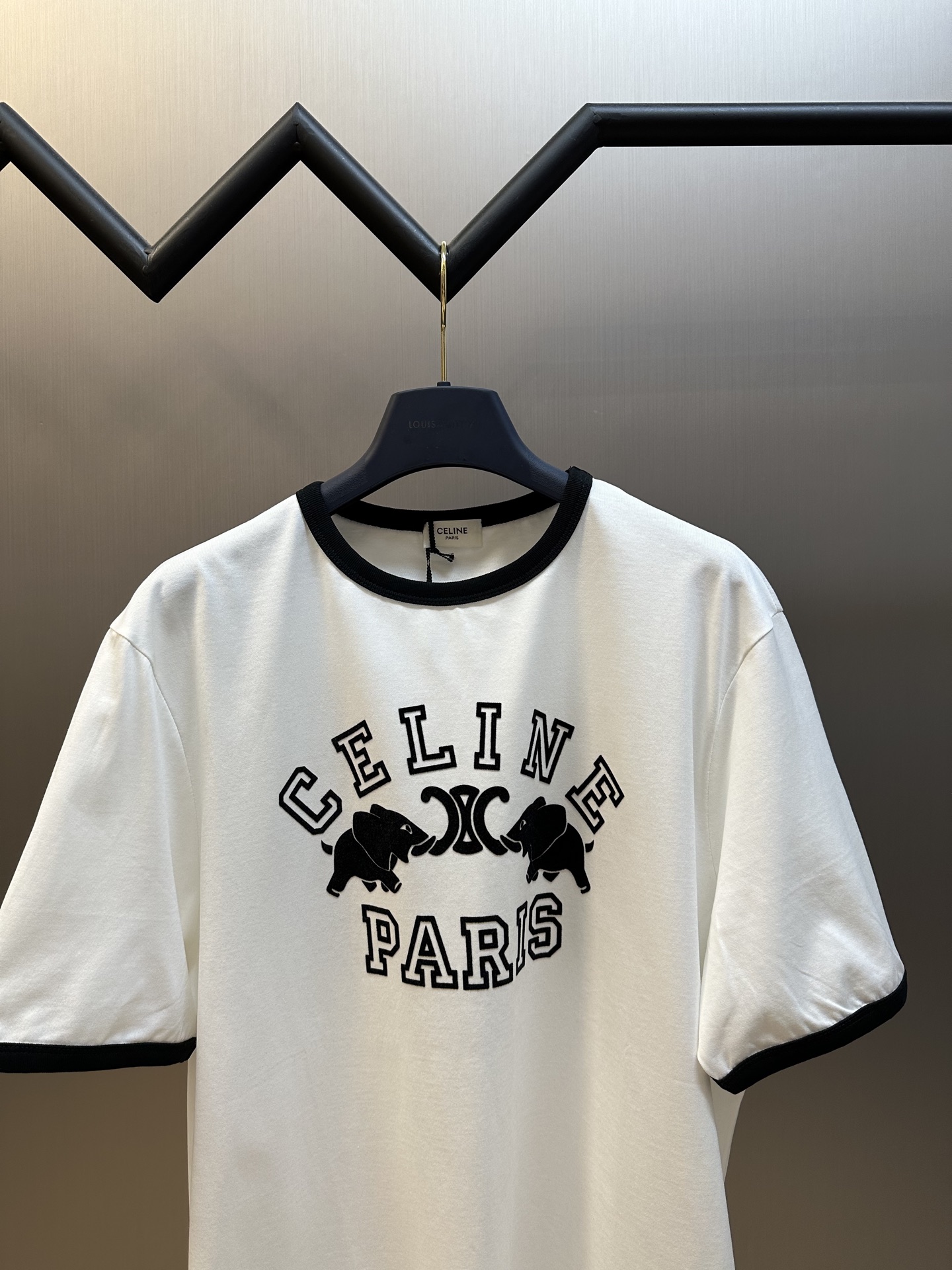 Celine regular t-shirt IN cotton jersey（RX0AV671Q-01OB）