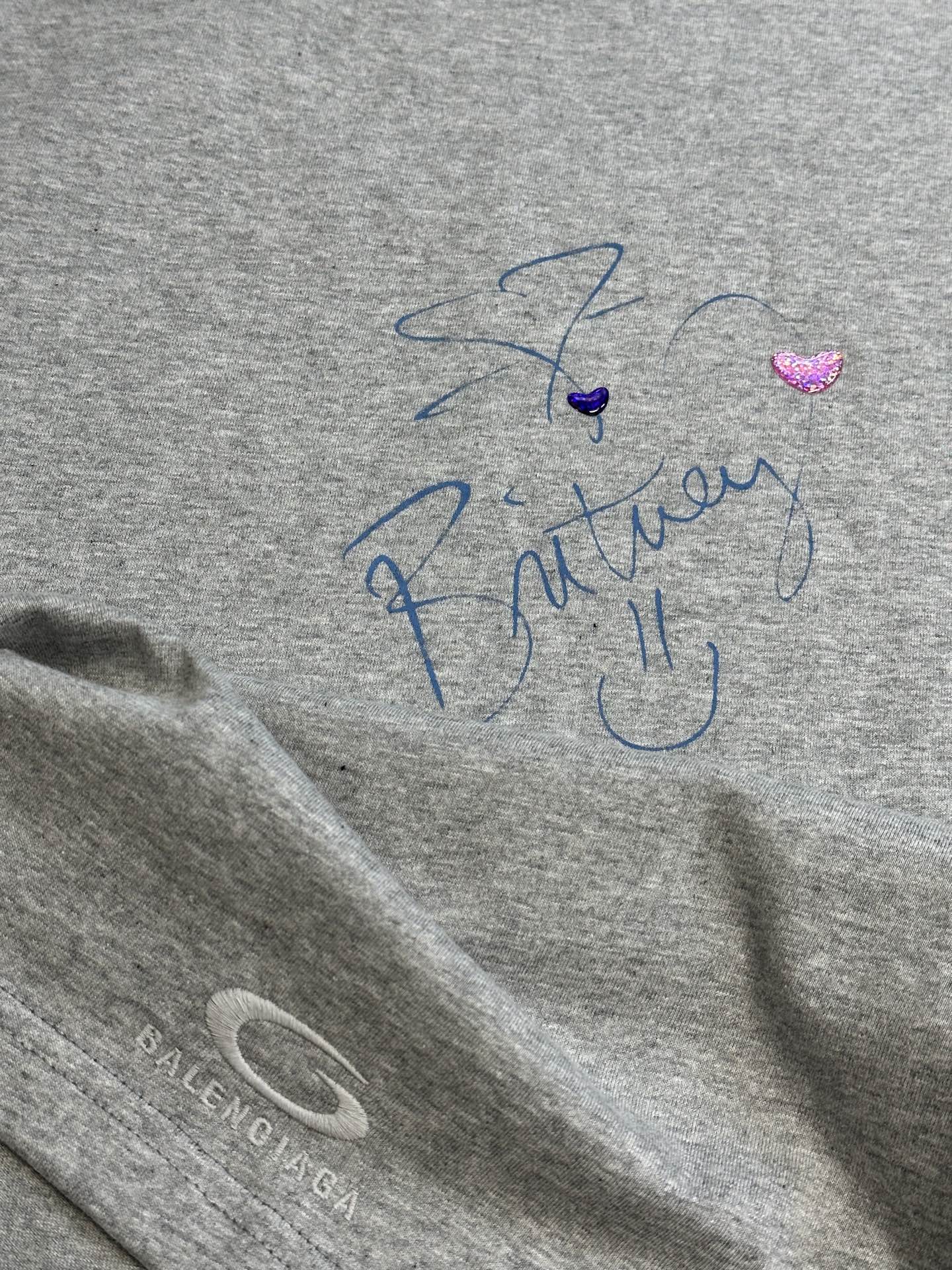 Balenciaga Music Britney Spears Series T-shirt  (764235TTVJ81302）