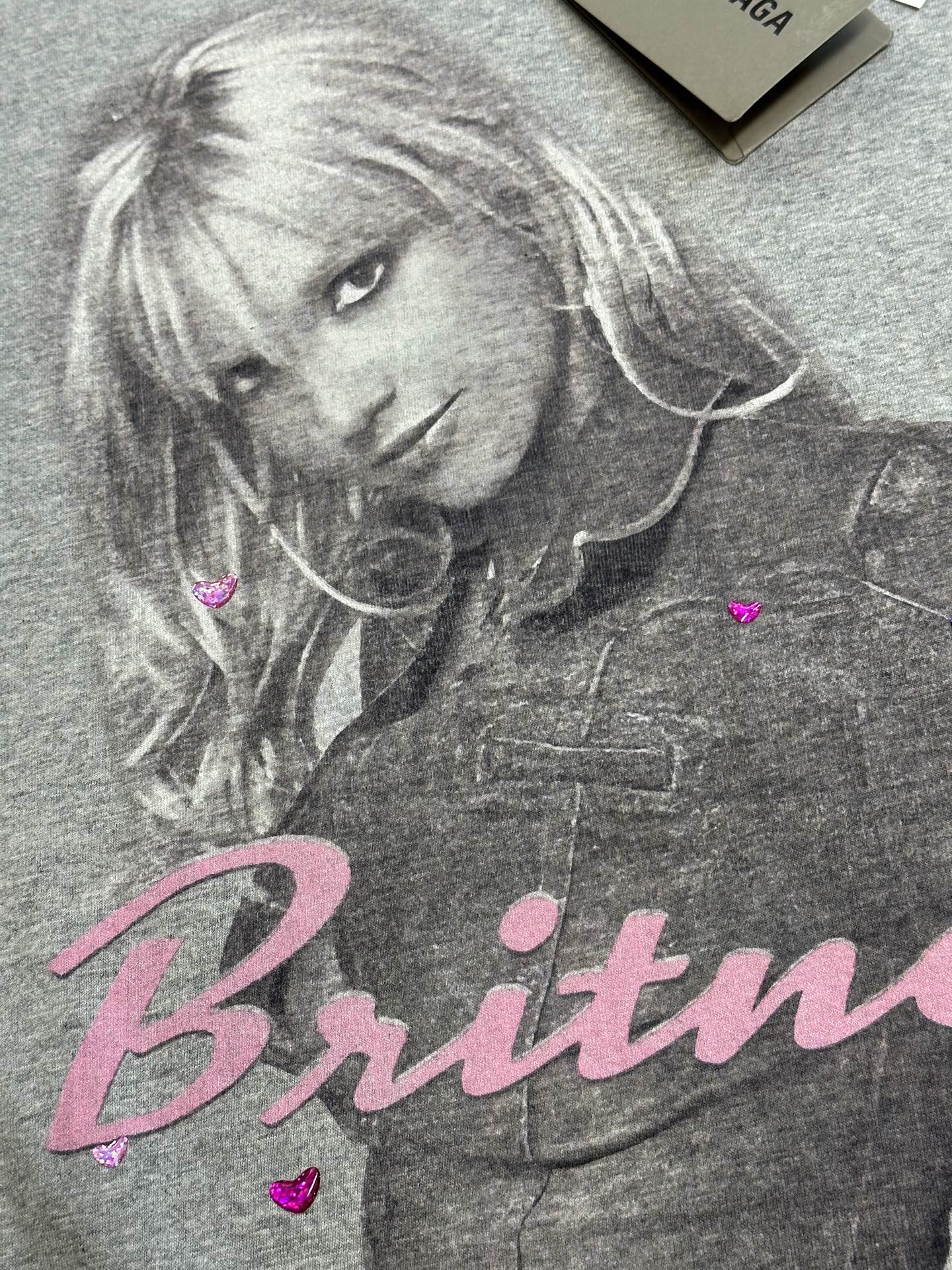 Balenciaga Music Britney Spears Series T-shirt  (764235TTVJ81302）