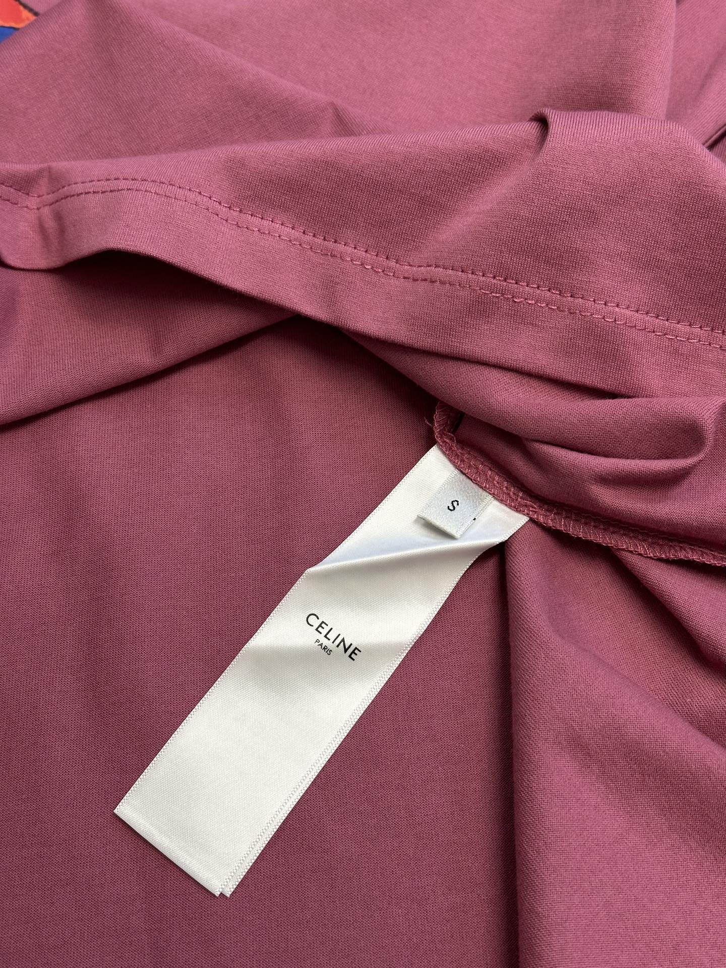 CELINE REGULAR T-SHIRT IN COTTON JERSEY (RX0BZ507Z-38ML）