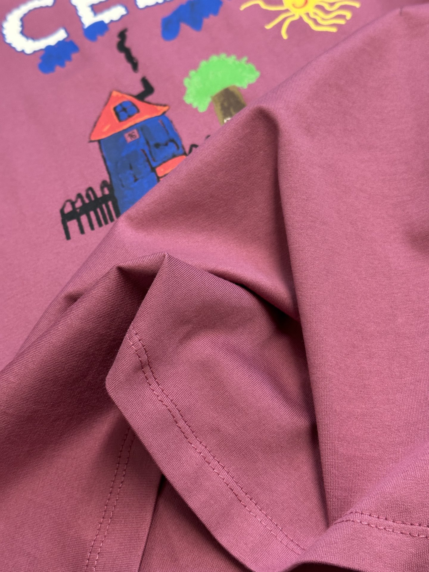 CELINE REGULAR T-SHIRT IN COTTON JERSEY (RX0BZ507Z-38ML）