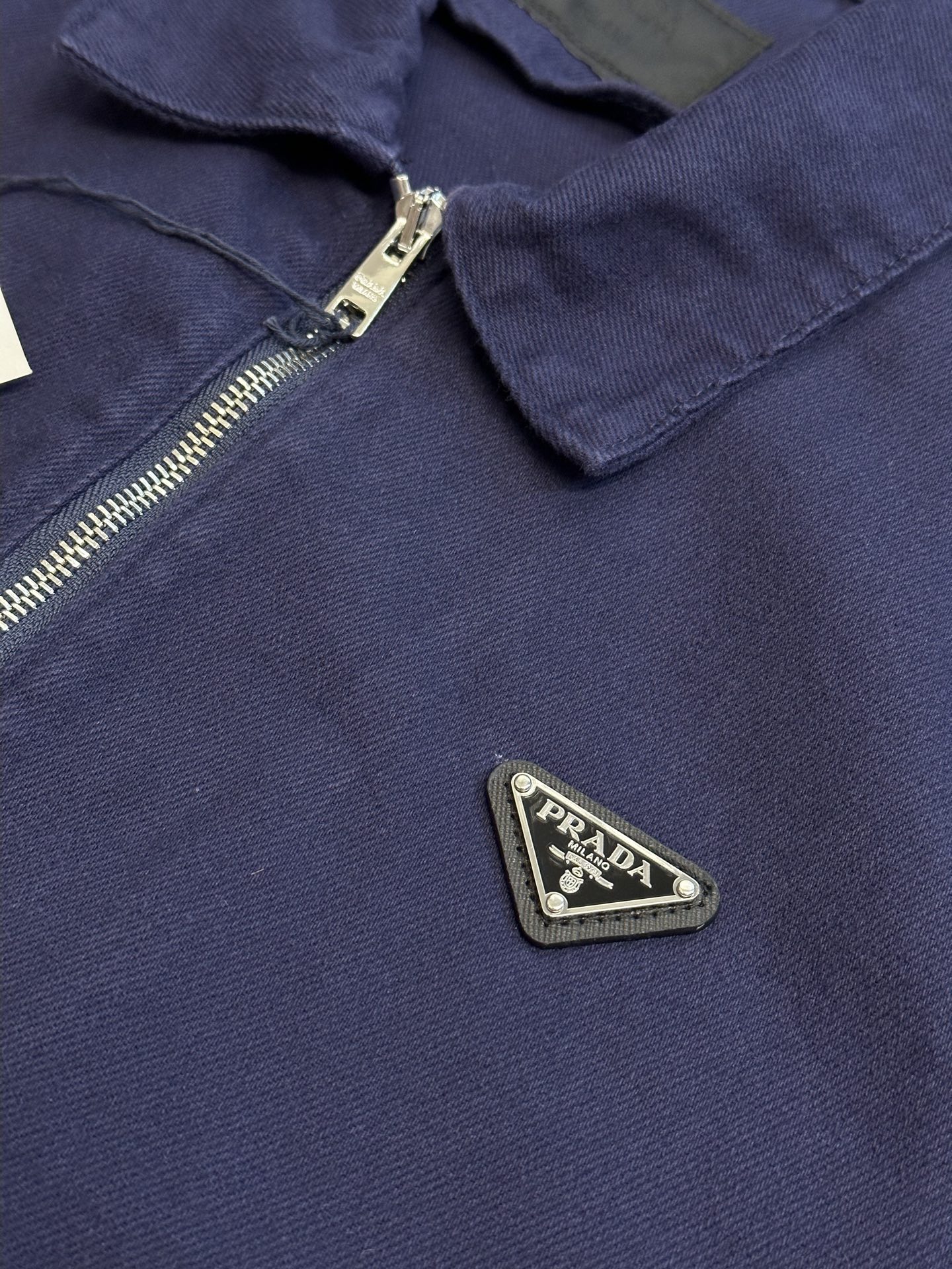 Prada Zip front Denim Jacket (GEB233-16HE-F0V41-S-232）