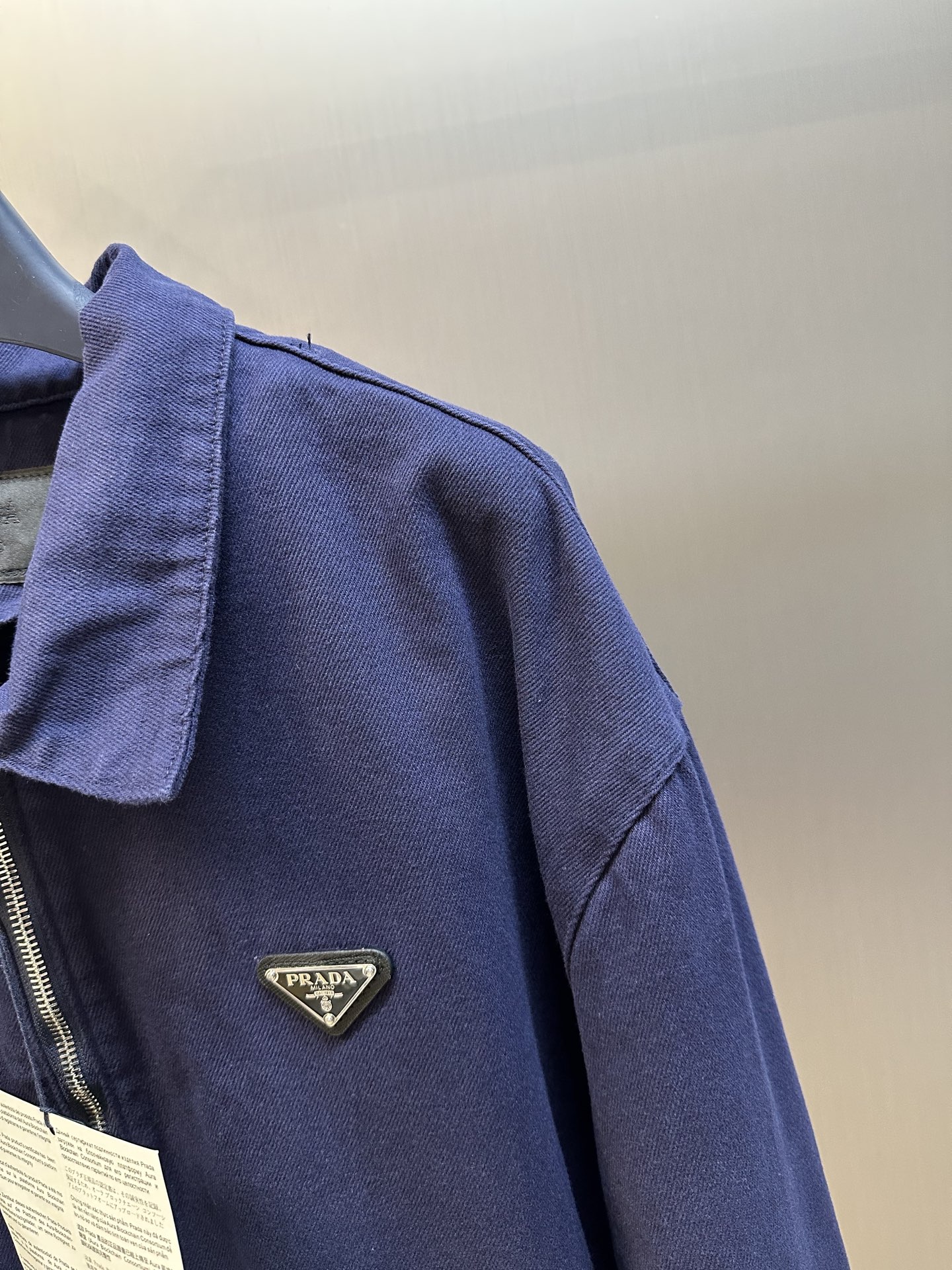 Prada Zip front Denim Jacket (GEB233-16HE-F0V41-S-232）