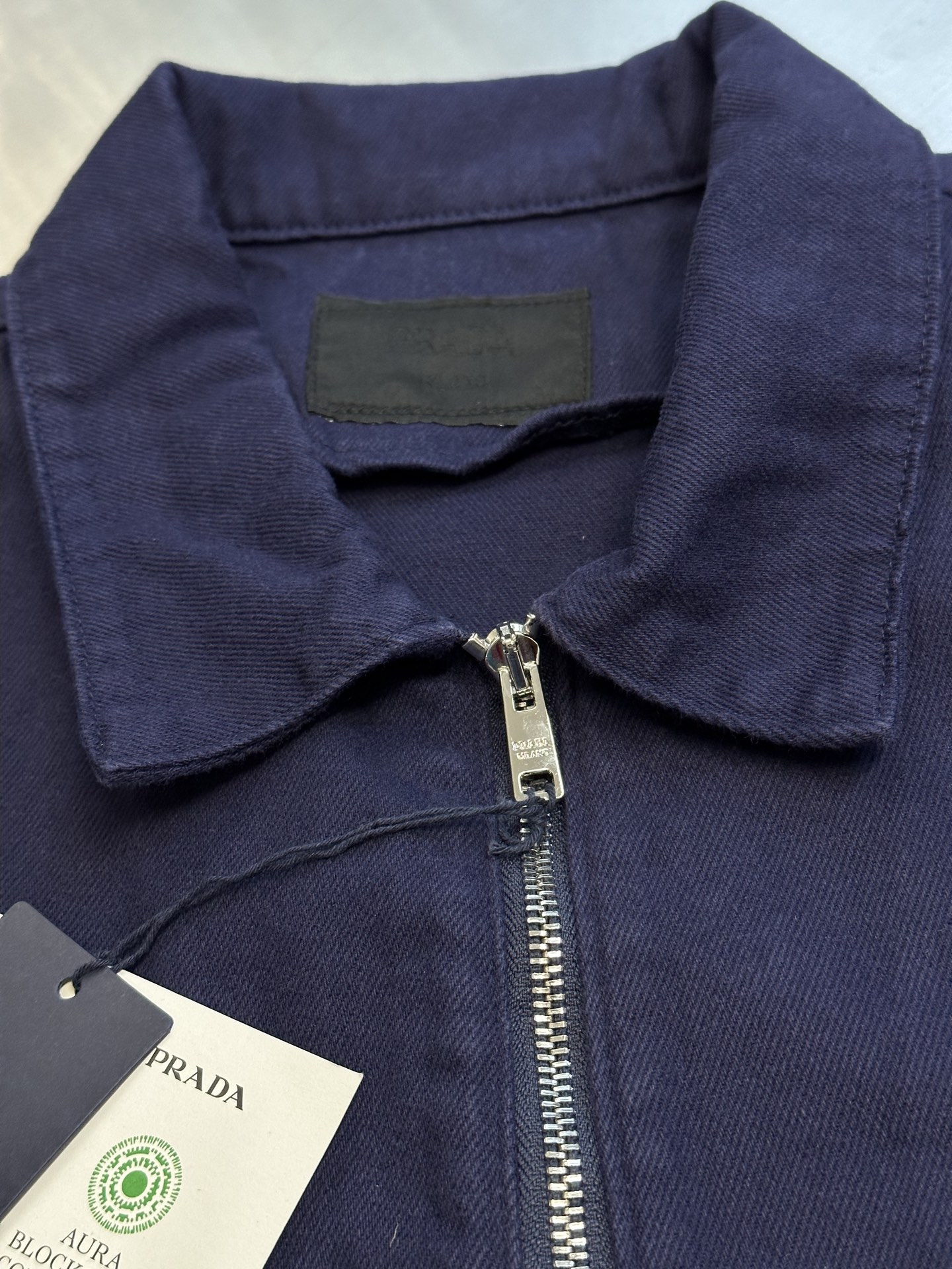 Prada Zip front Denim Jacket (GEB233-16HE-F0V41-S-232）