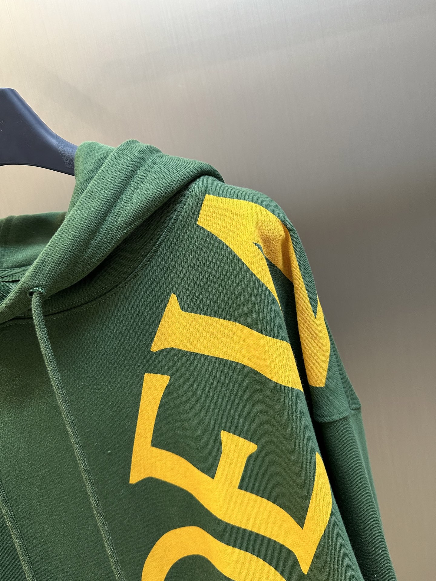 LOEWE Men's Relaxed Fit Hoodie in Cotton "Black/Grey" (H526Y25X65-1671）