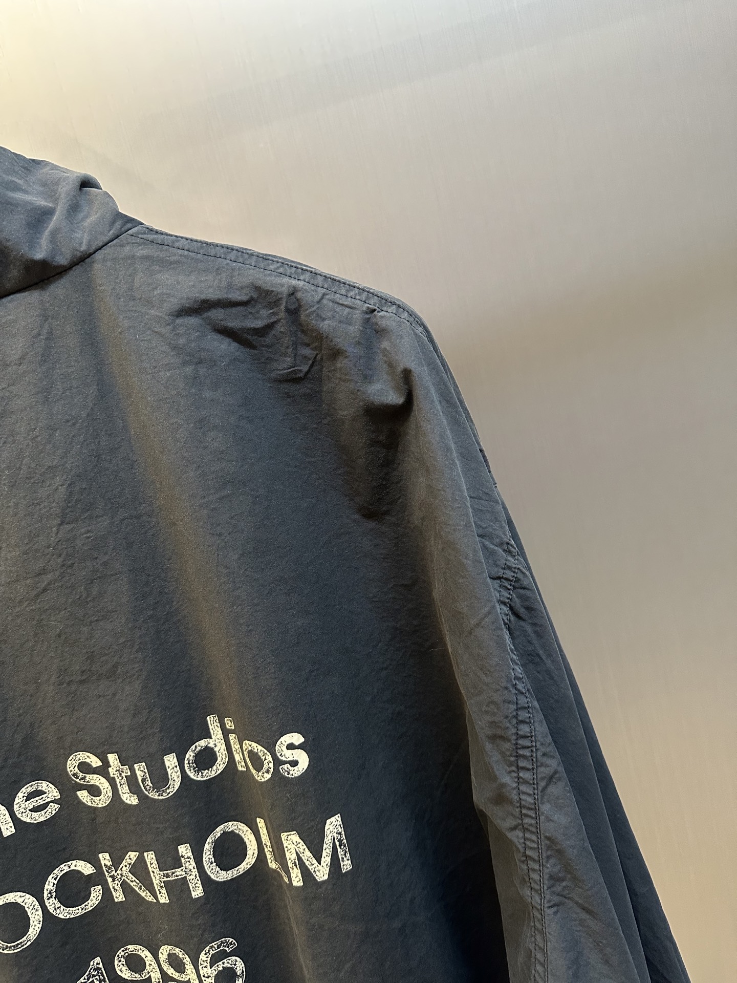 Acne Studios Logo zip-up jacket (B90791-900）