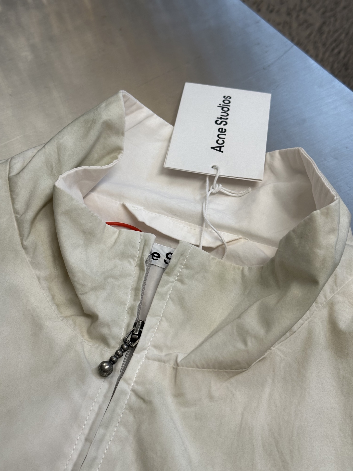 Acne Studios Logo zip-up jacket (B90791-900）