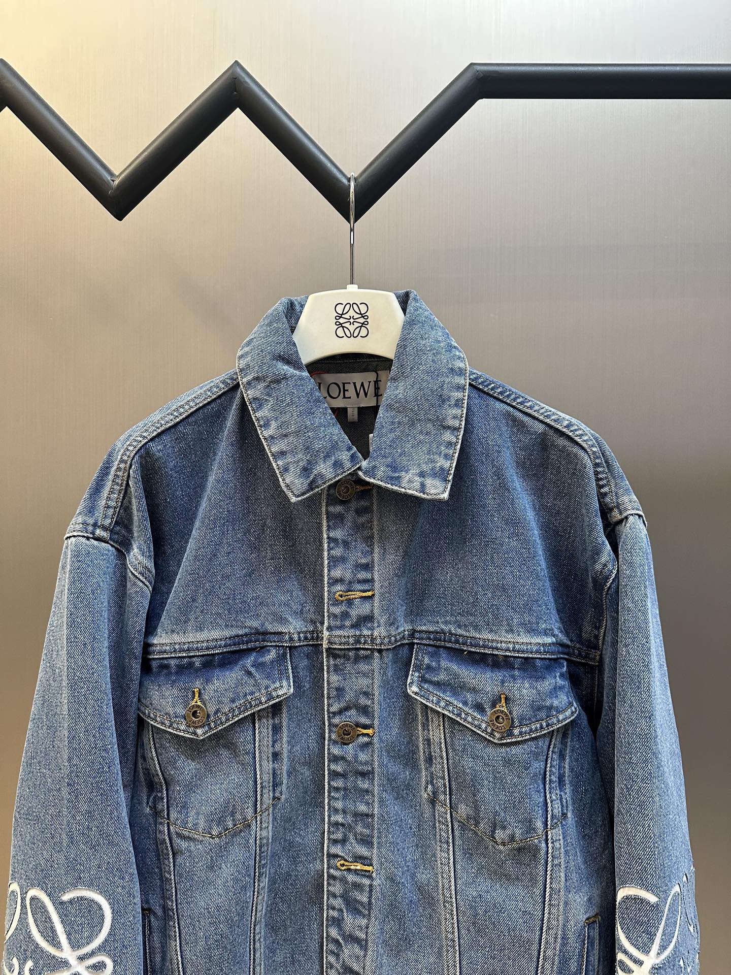 Loewe Anagram jacket in denim Blue（H526Y50W25-5475）