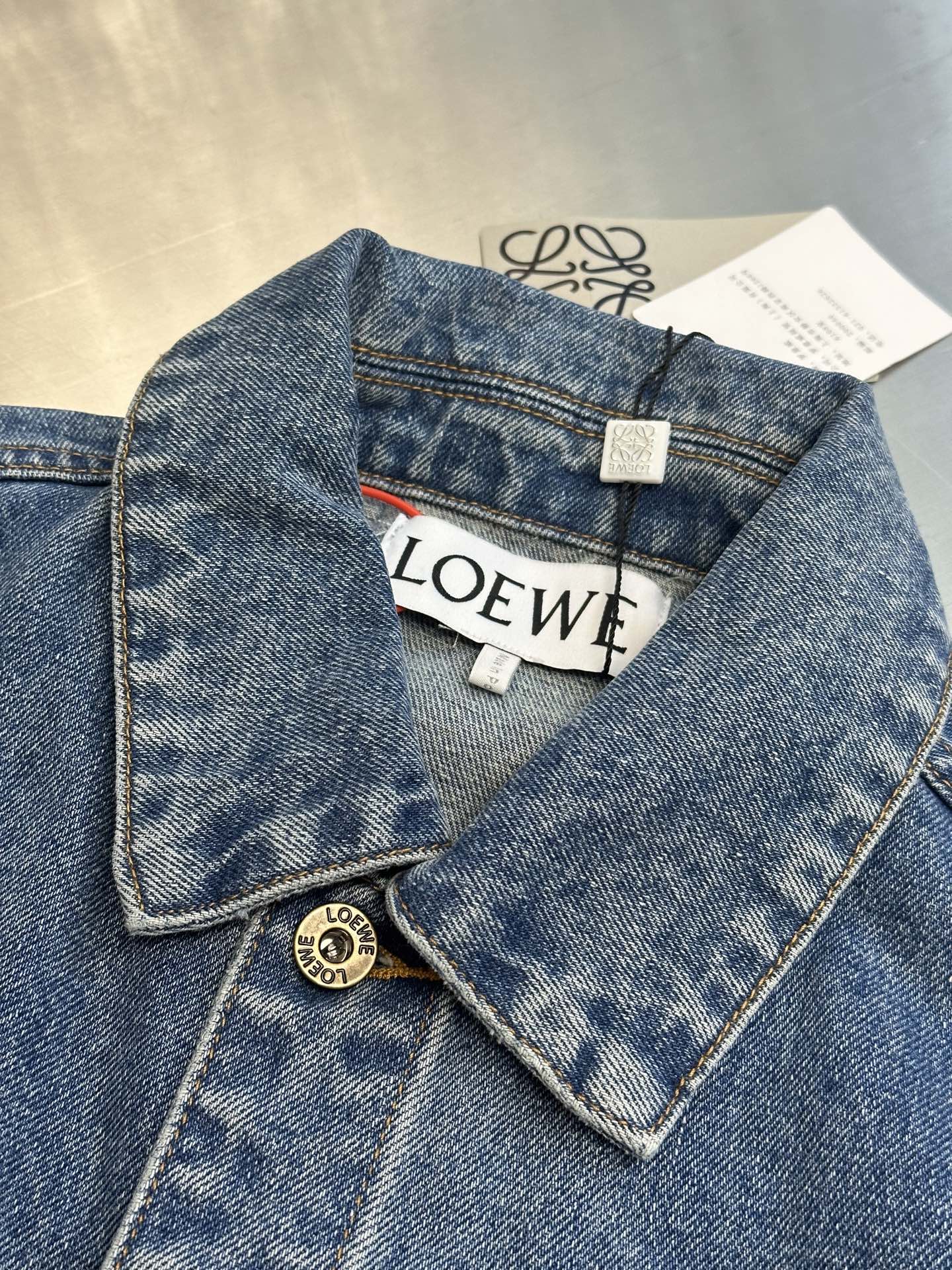 Loewe Anagram jacket in denim Blue（H526Y50W25-5475）