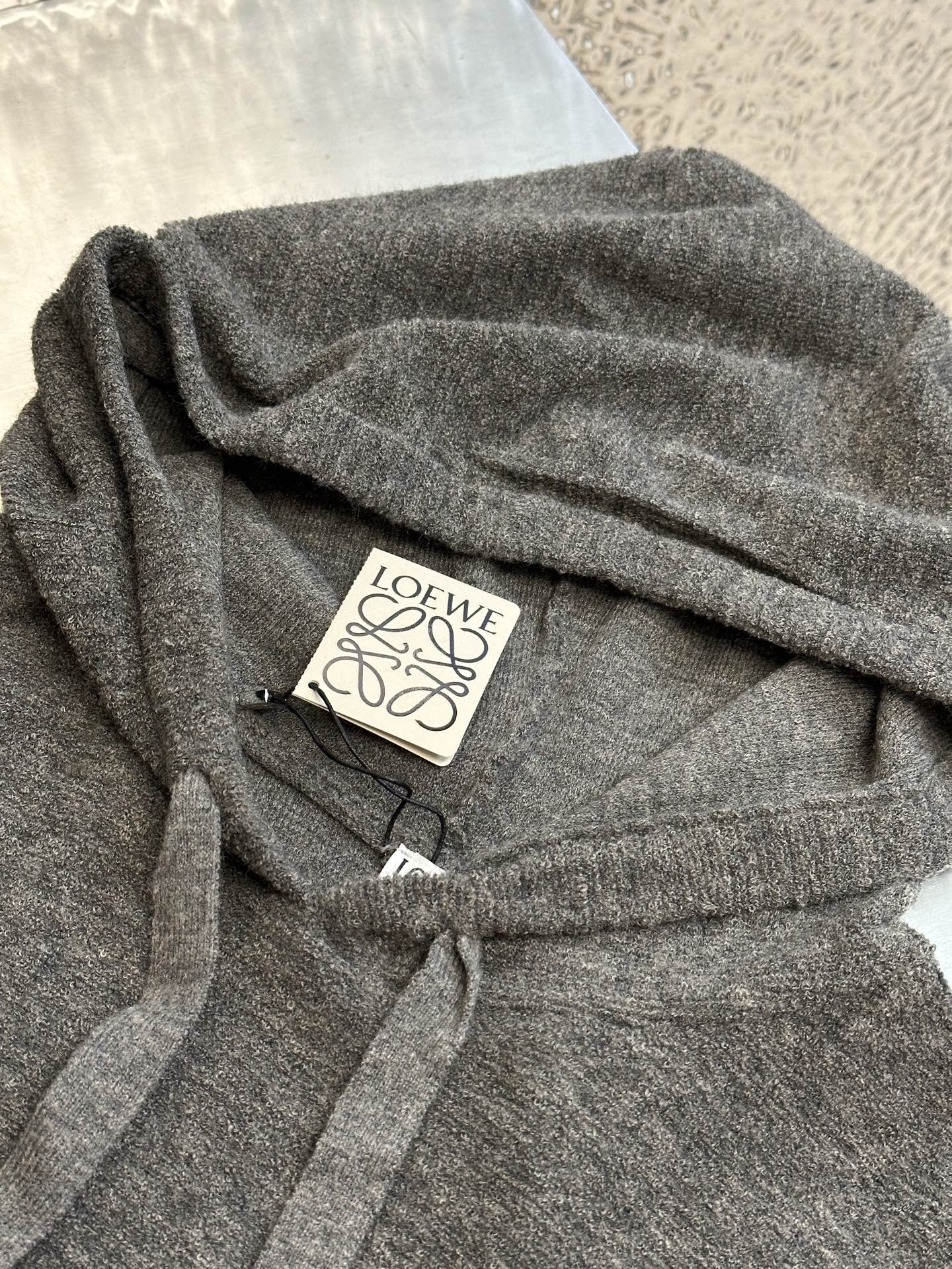 Loewe wool hooded sweatshirt (H526Y14KKA-1120）