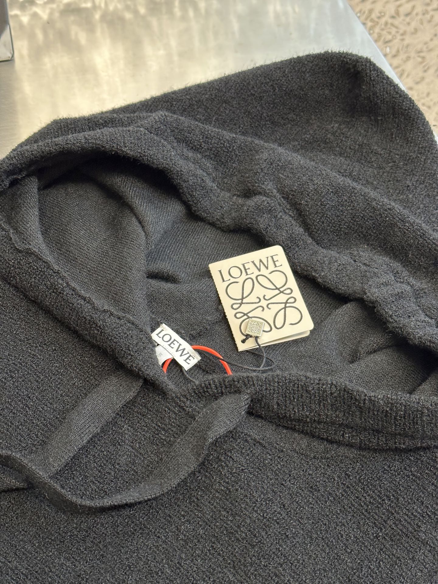 Loewe wool hooded sweatshirt (H526Y14KKA-1120）