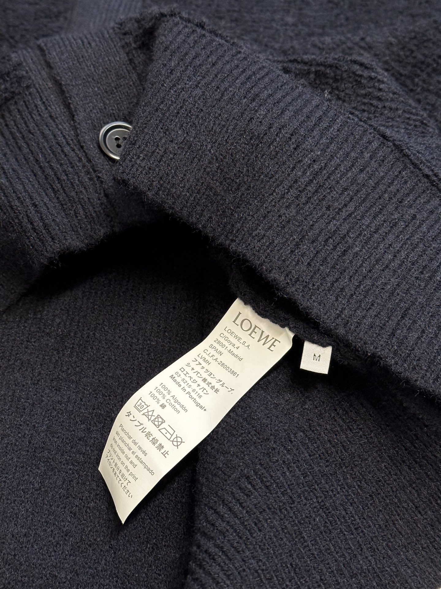 LOEWE wool cardigan V-neck (H526Y16KA1-5110）
