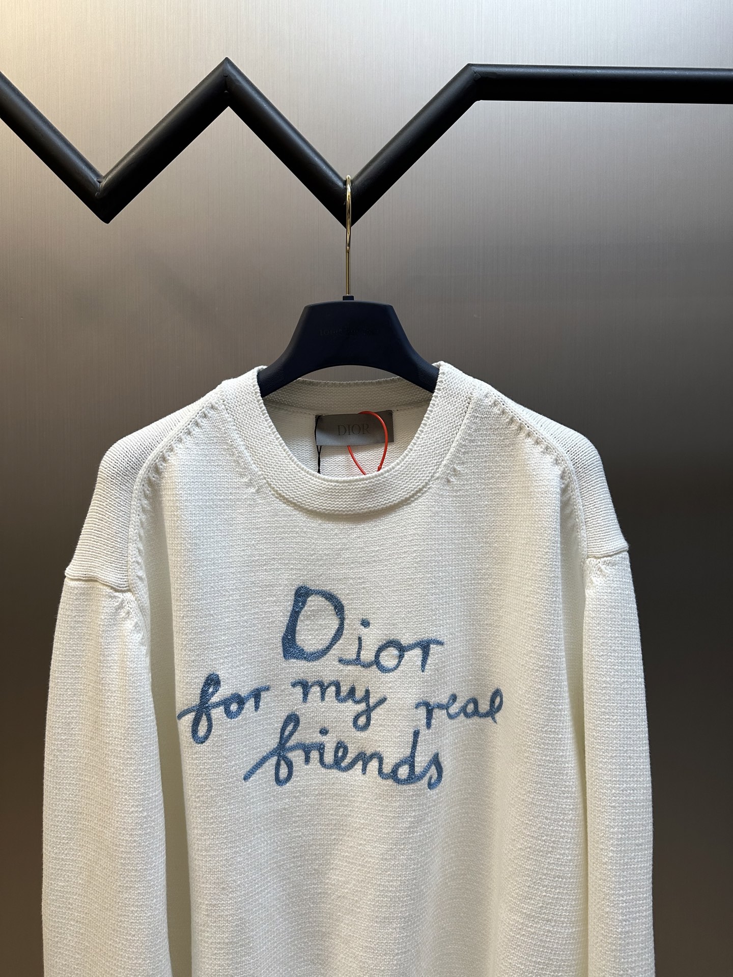 DIOR Logo Intarsia Crewneck Knit Sweater（583M618A3003-C570）