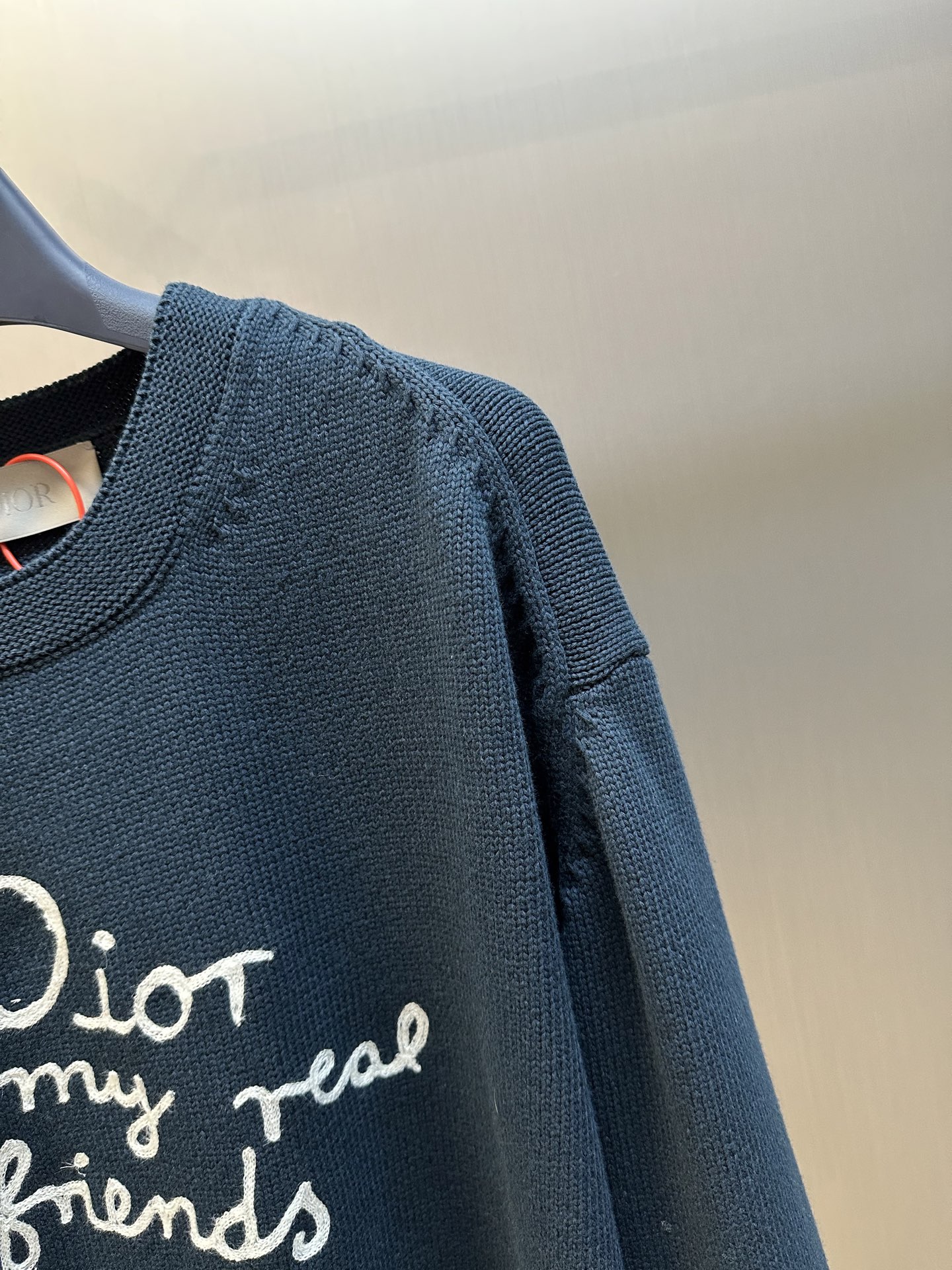 DIOR Logo Intarsia Crewneck Knit Sweater（583M618A3003-C570）