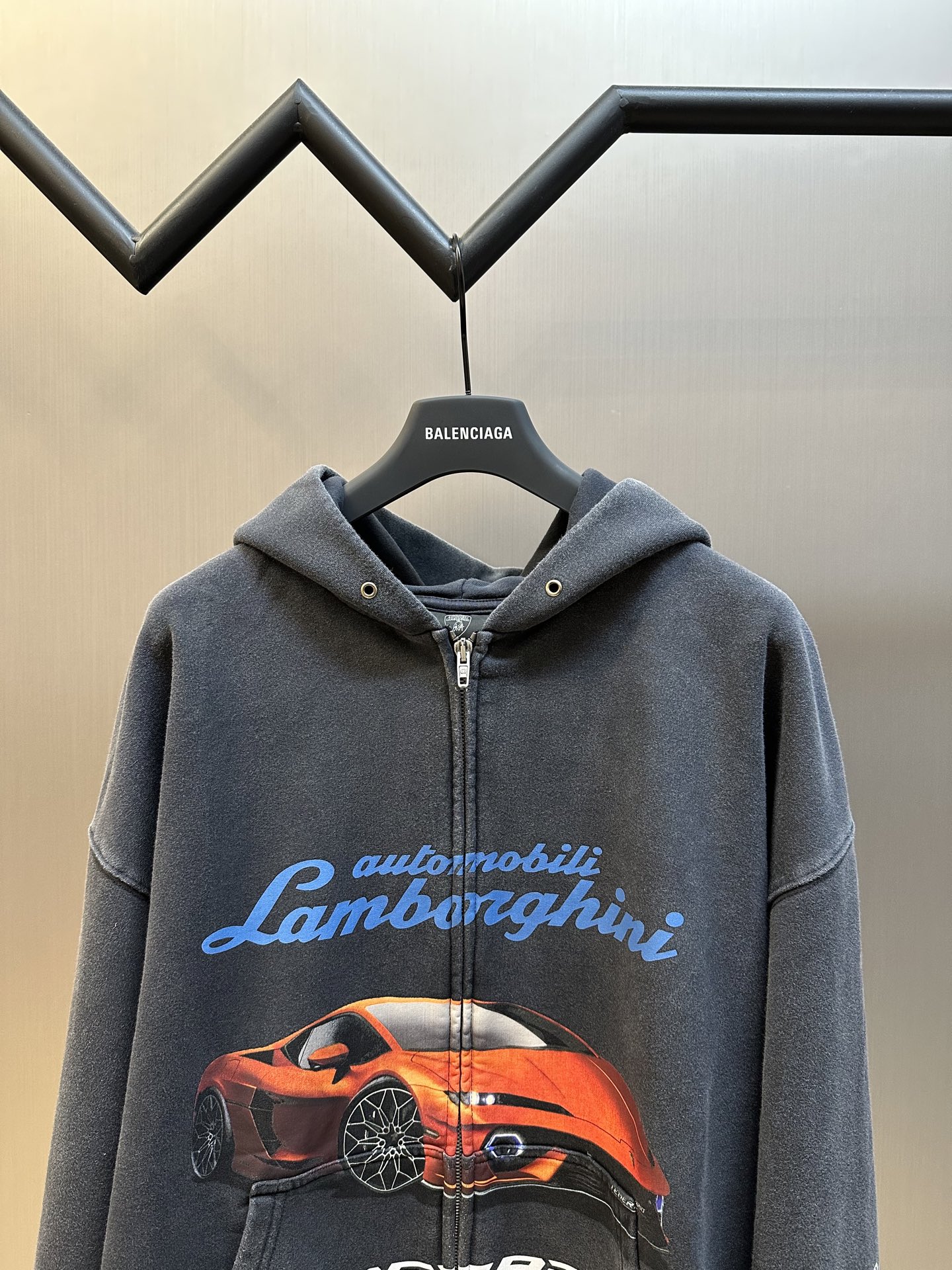 BALENCIAGA x Automobili Lamborghini Hoodie (833399TSVT91041）