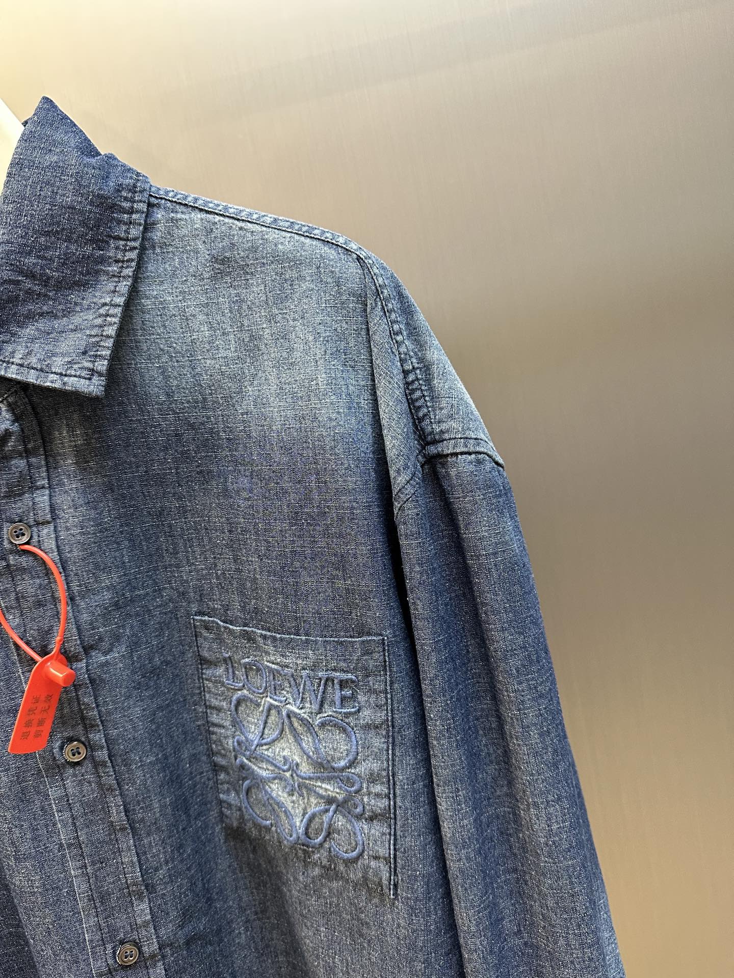 Loewe Blue Cotton Shirt (H526Y05WF1-8438）