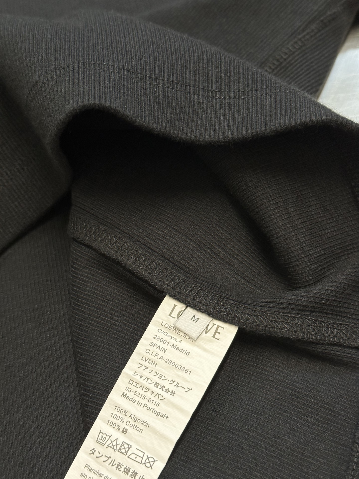 Loewe cotton oversized long-sleeved T-shirt (H526Y22XAY-1100）