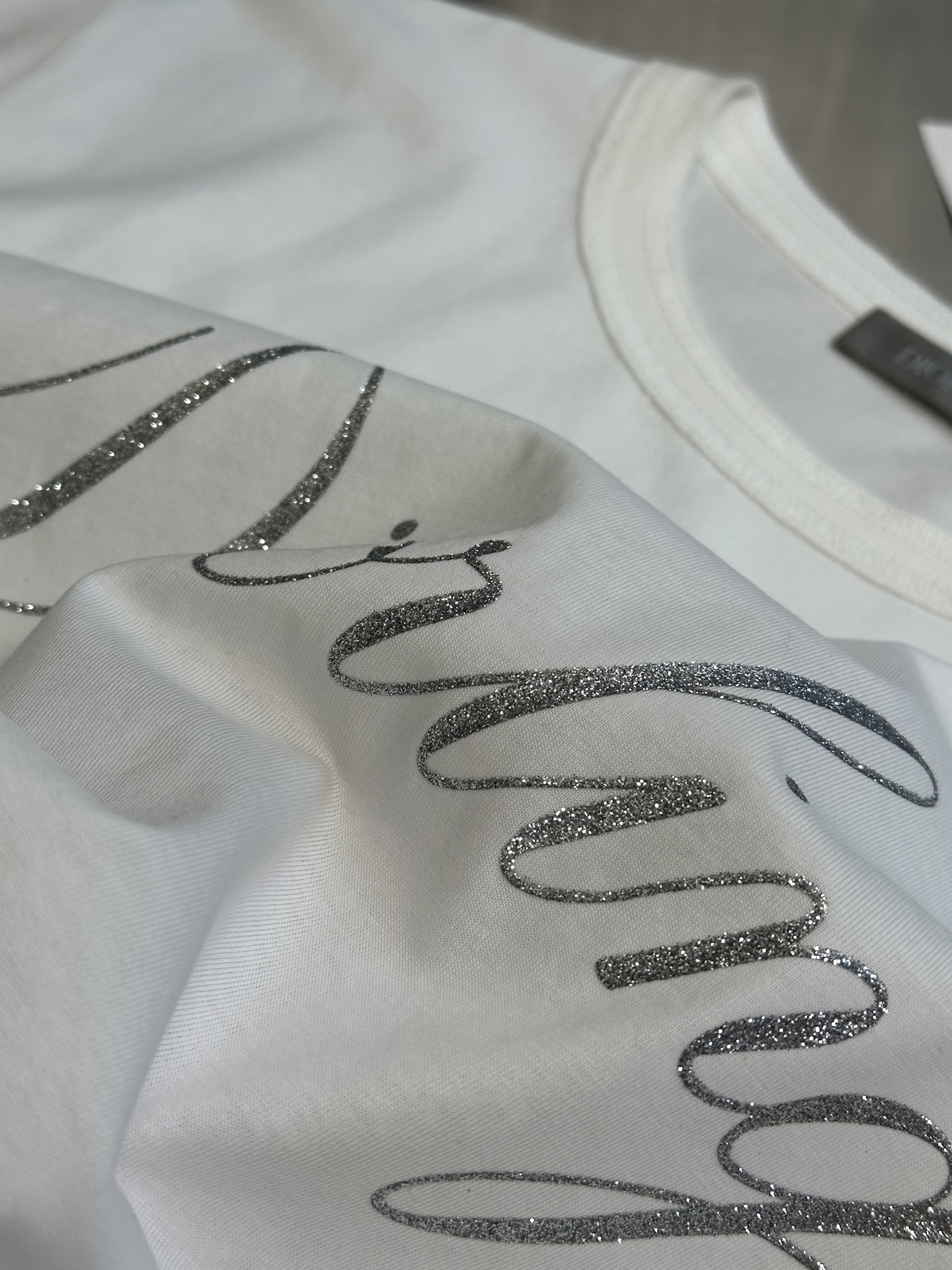 Diorling T-shirt (regular fit) slub cotton jersey（543J668C0817-C080）