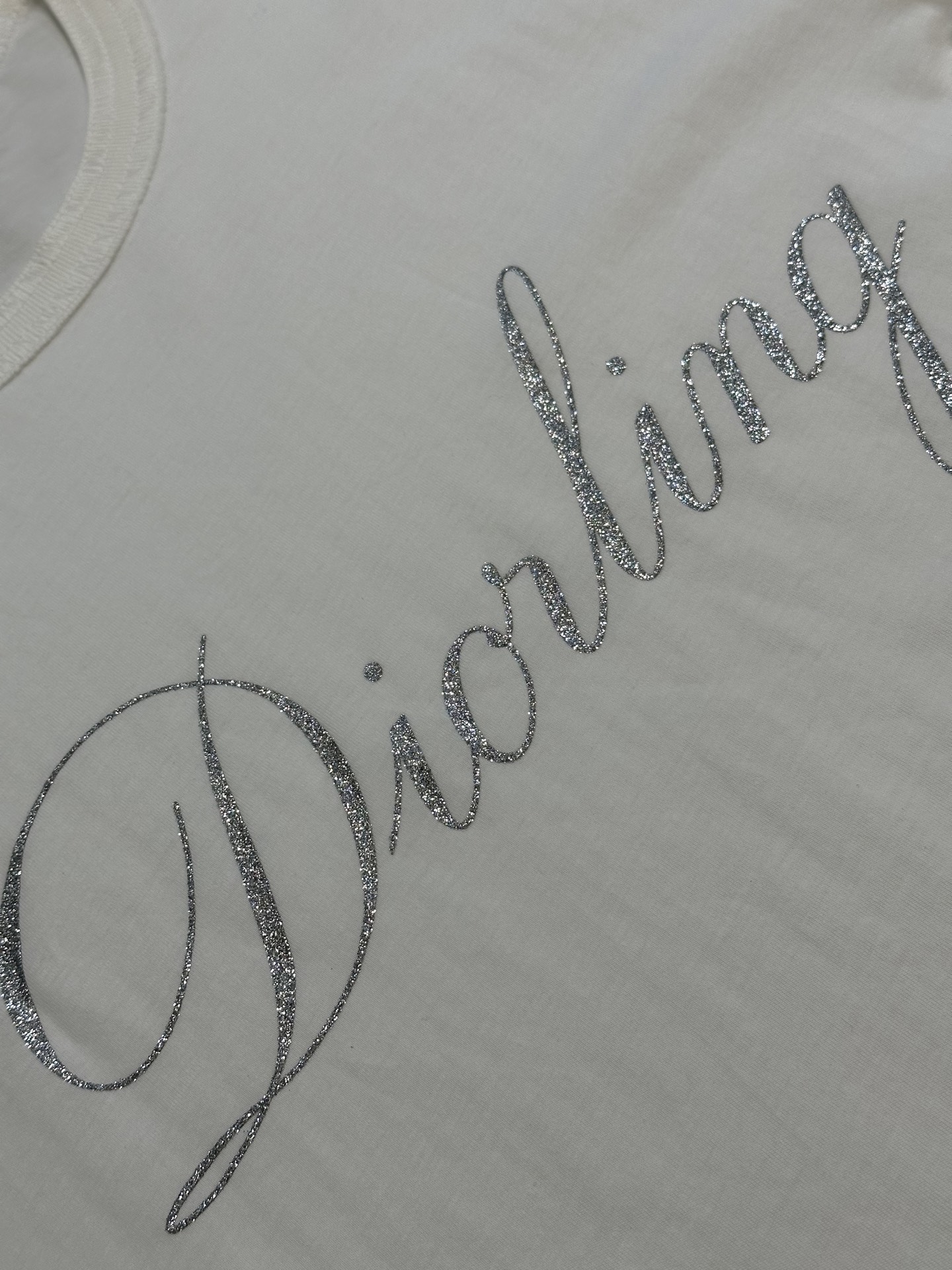 Diorling T-shirt (regular fit) slub cotton jersey（543J668C0817-C080）