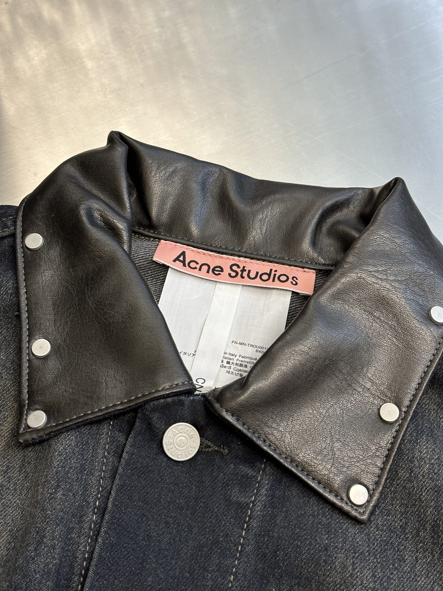 ACNE STUDIOS Denim jacket Oversized fit (C90174-838）