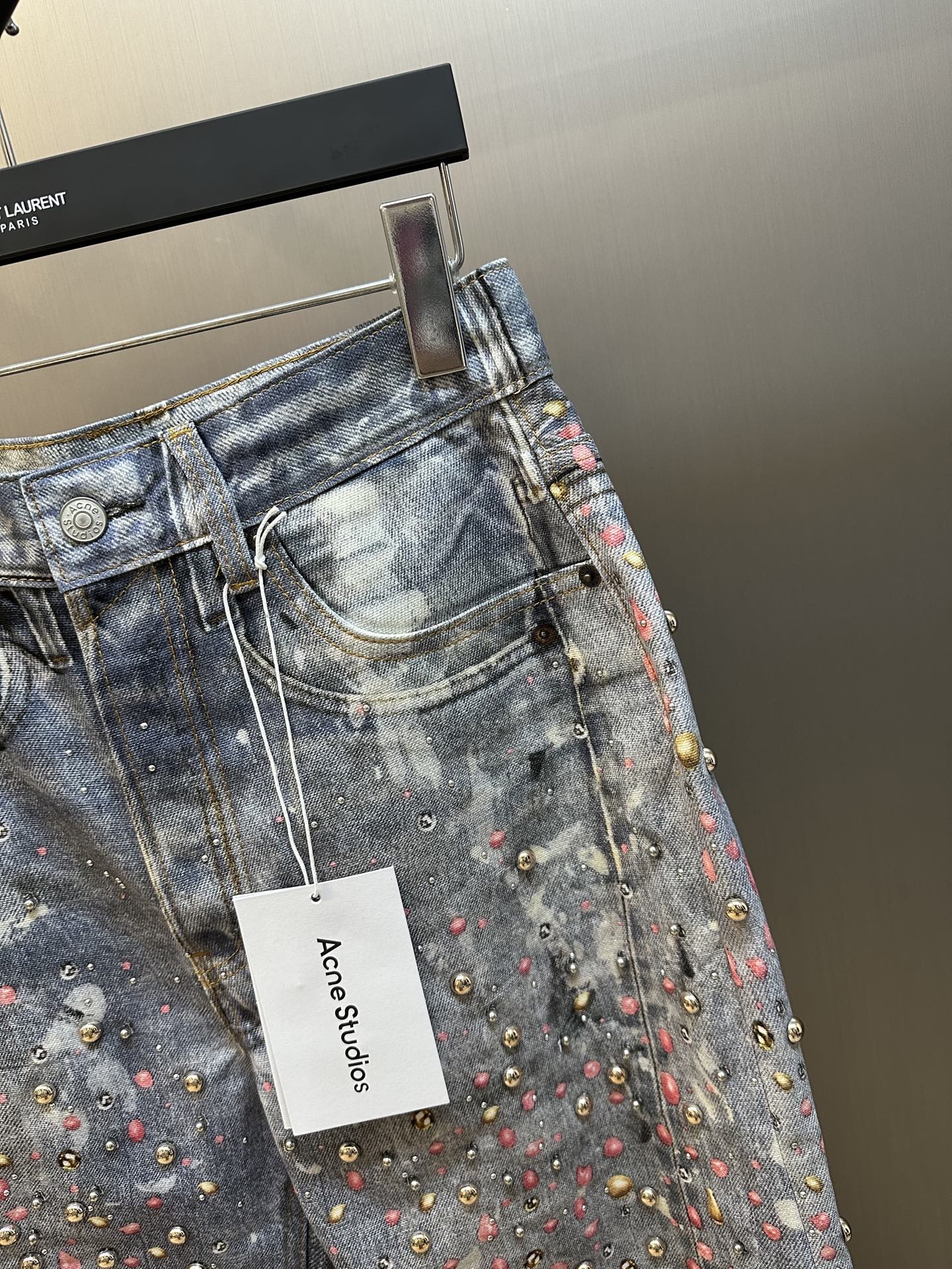 Acne Studios x Takuro Kuwata Loose fit denim trousers (AK0998-DDT）