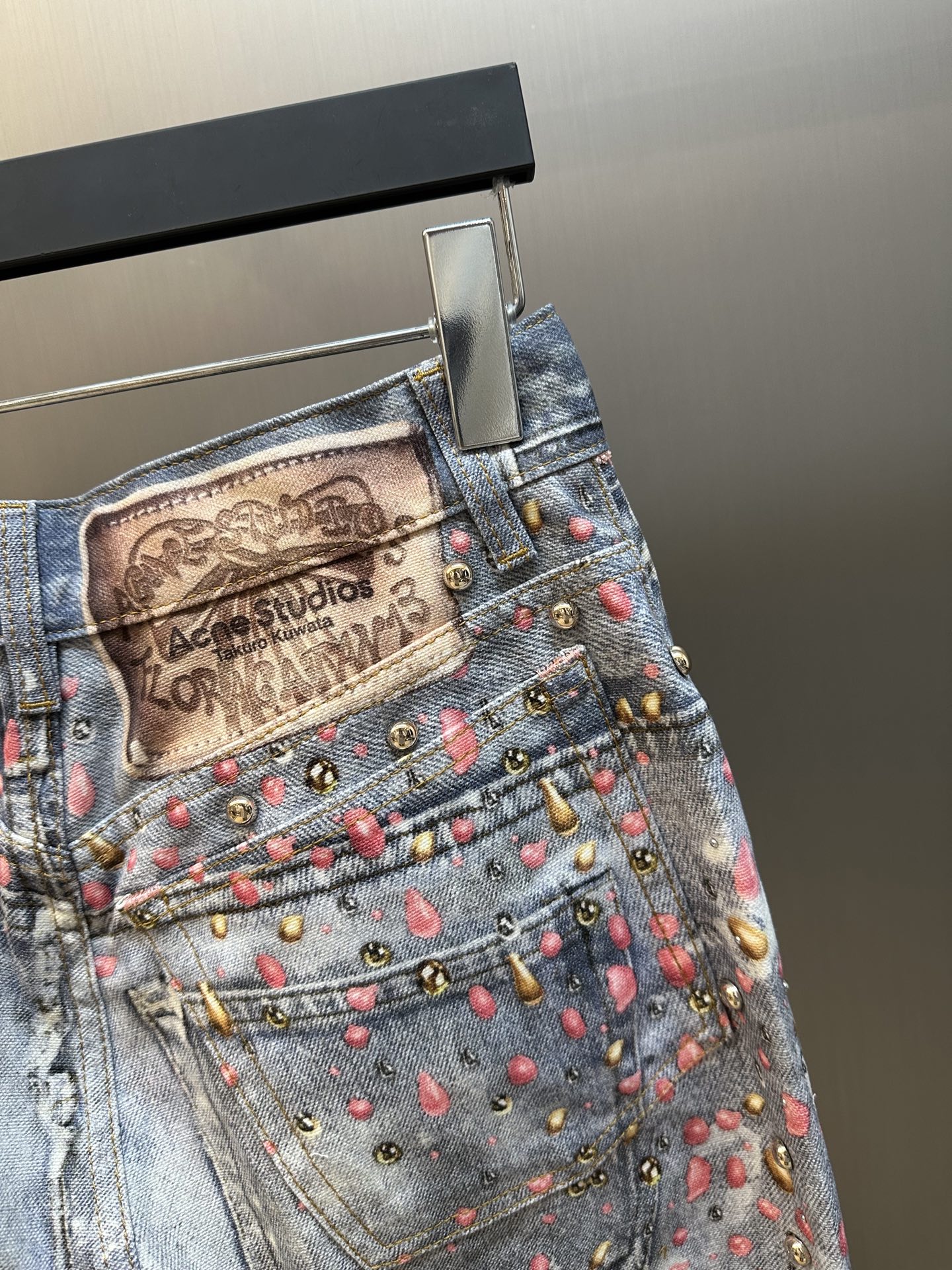 Acne Studios x Takuro Kuwata Loose fit denim trousers (AK0998-DDT）