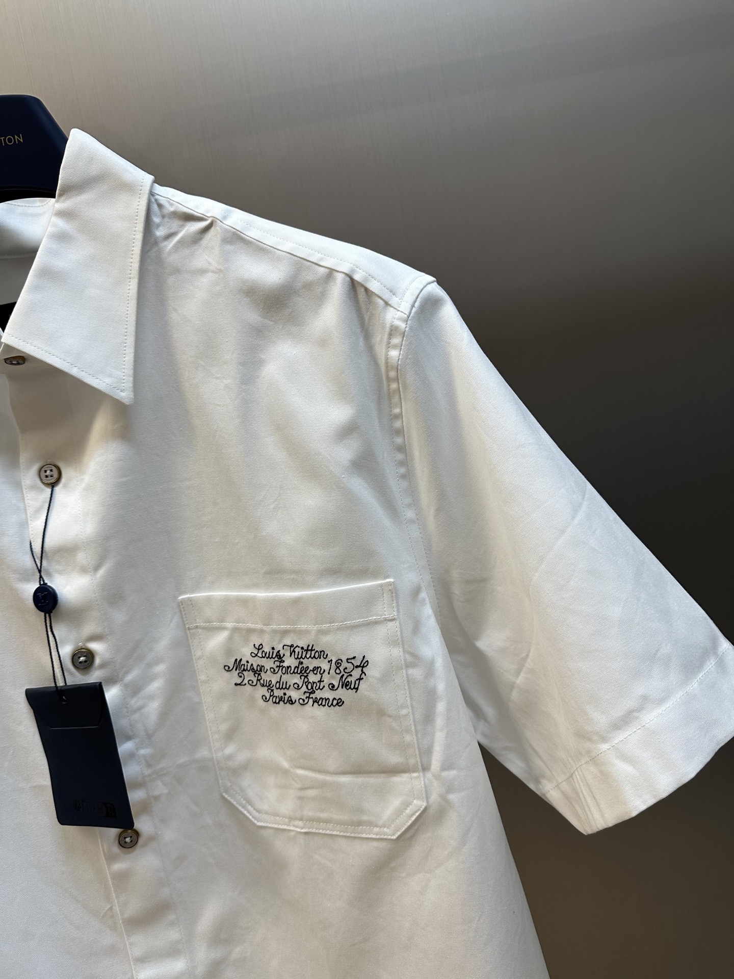 Louis Vuitton x NIGO collaboration embellished short sleeve shirt（1AIMI9）