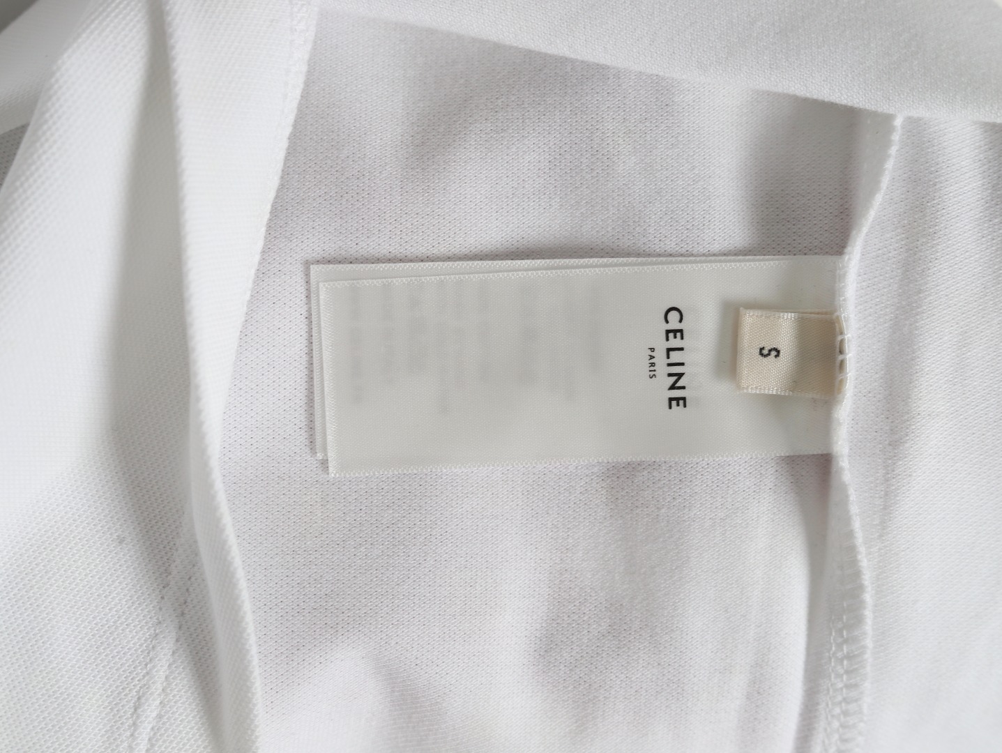 Celine embroidered cotton piqué polo shirt (2X68E043F-01OB）