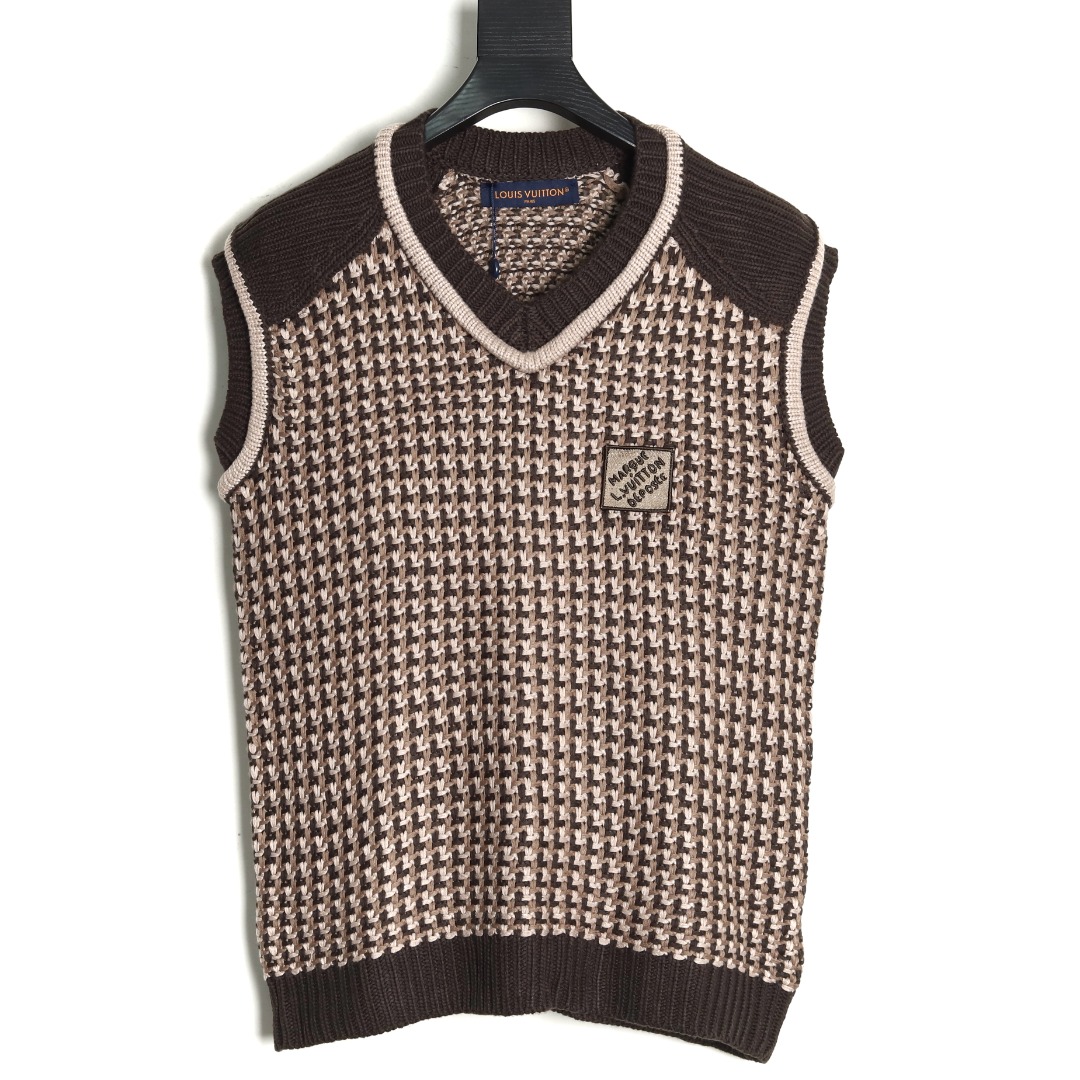 Louis Vuitton* Men's Jacquard Knit Vest / 25ss（1AHC35）