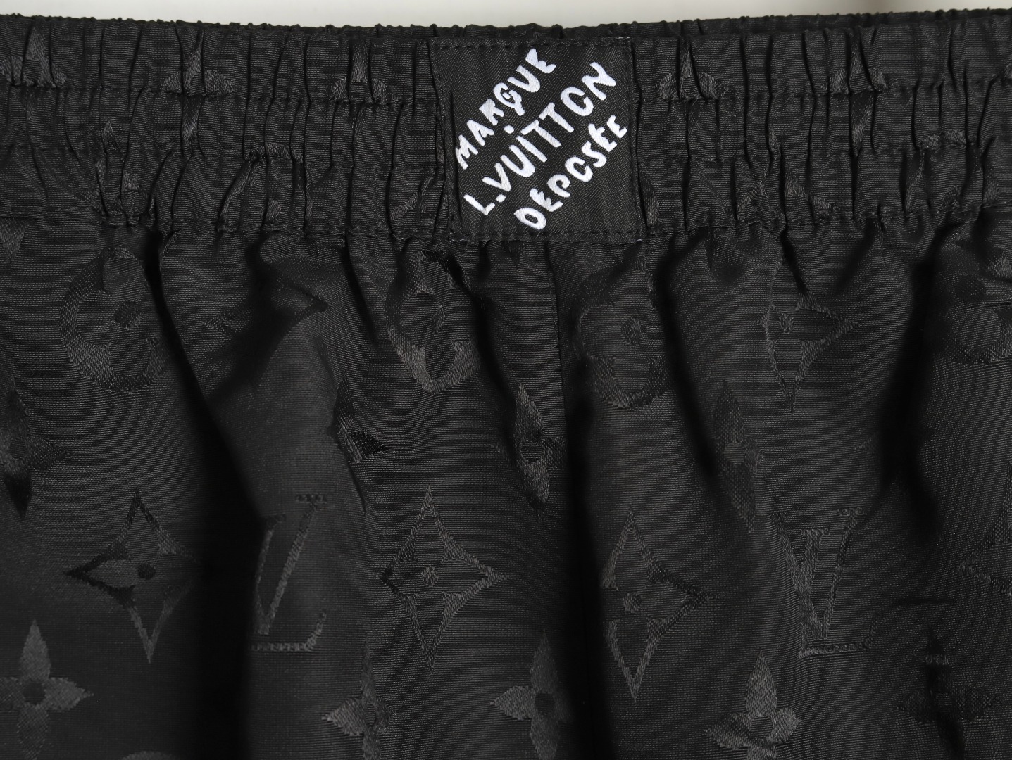 Louis Vuitton Monogram Moire Jacquard Silk Shorts Black（1AGTN1）