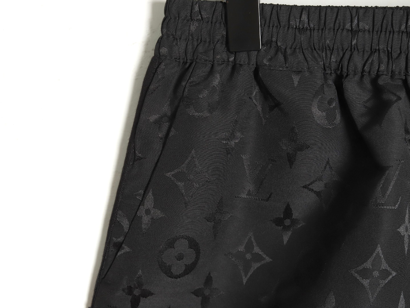 Louis Vuitton Monogram Moire Jacquard Silk Shorts Black（1AGTN1）