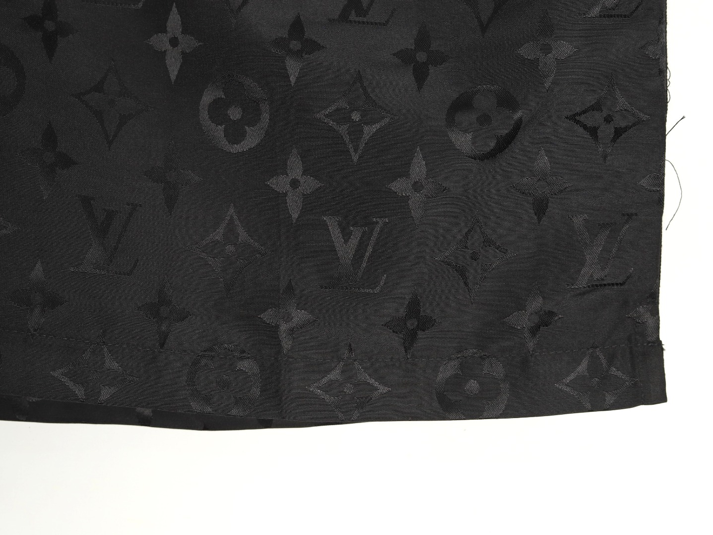 Louis Vuitton Monogram Moire Jacquard Silk Shorts Black（1AGTN1）