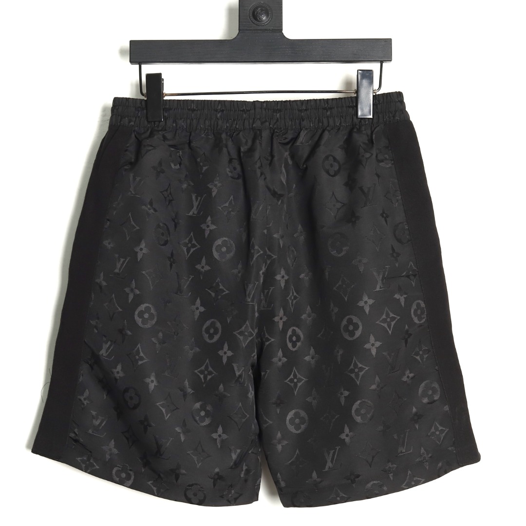 Louis Vuitton Monogram Moire Jacquard Silk Shorts Black（1AGTN1）