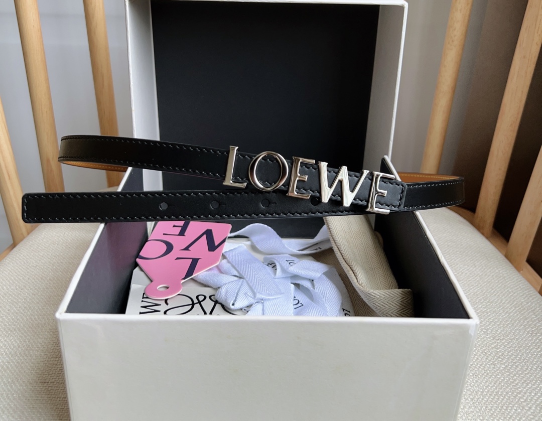 LOEWE 'Lettering' logo belt（E619Z16X161206）