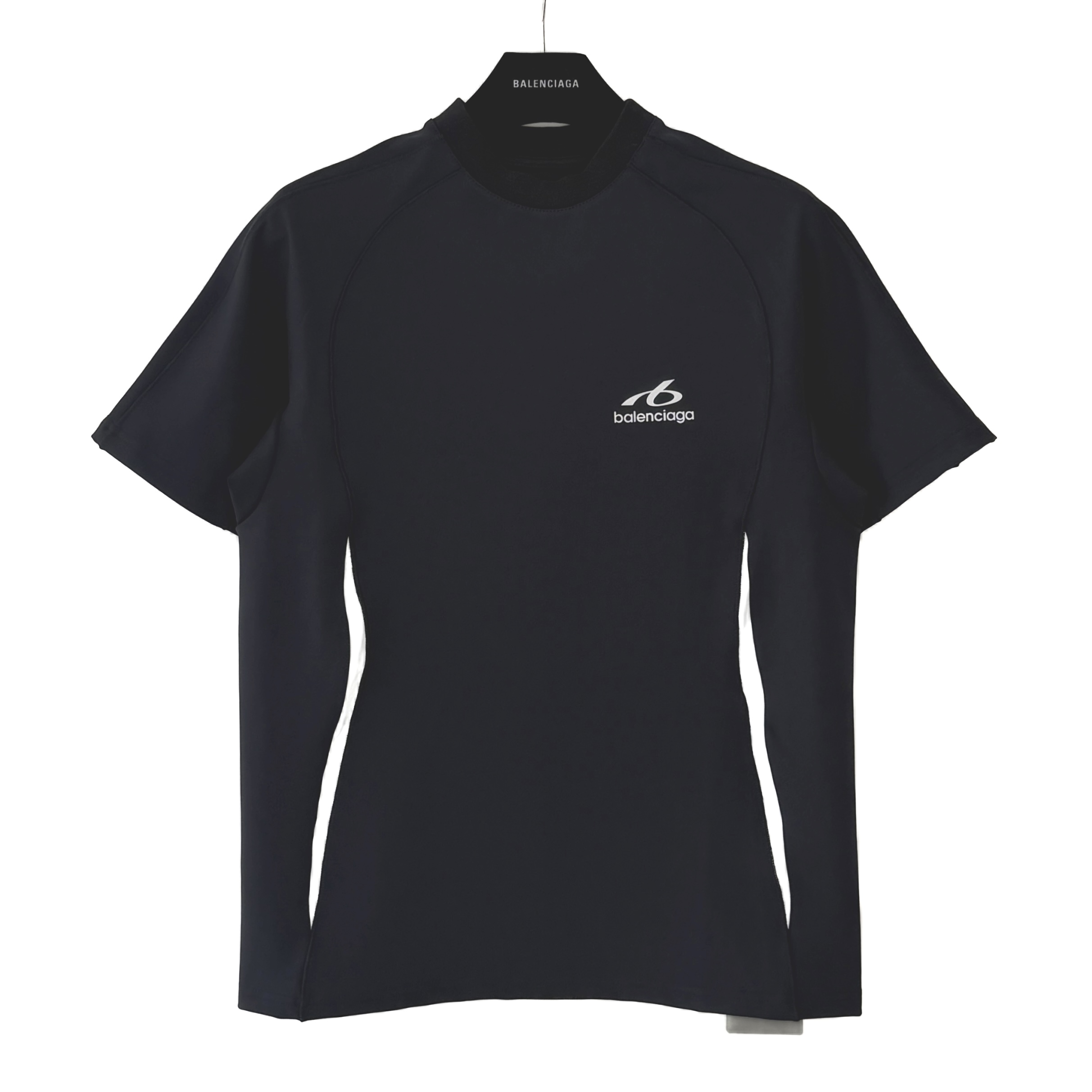 Balenciaga logo-print panelled T-shirt(A000NPTUVN7）