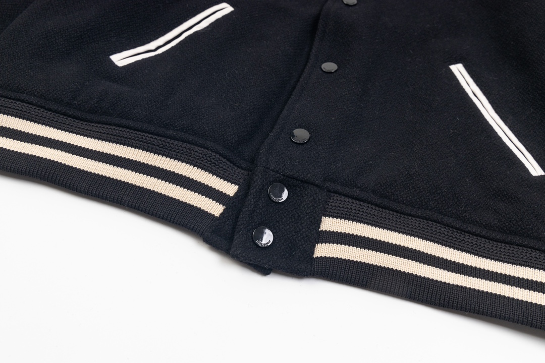 Saint Laurent Teddy Jacket (Black/Wool)（354718YYL801000）