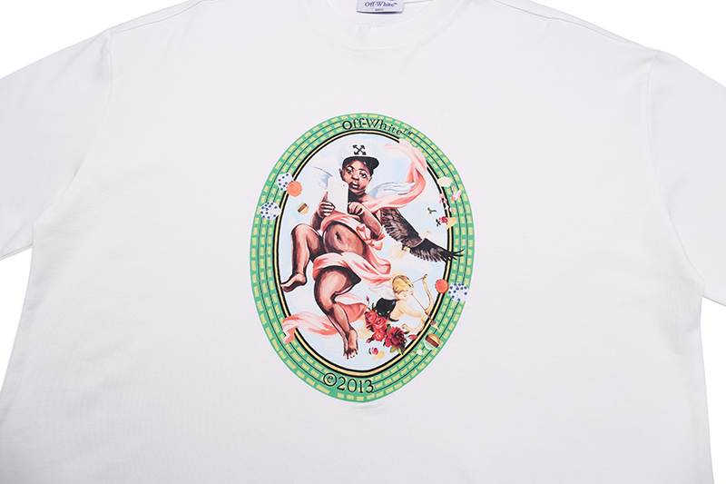 Off-White Fresco Oval T-shirt (OMAA120S25JER0020110）