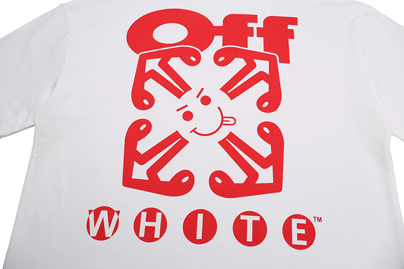 Off-White logo-print long-sleeved T-shirt (OMAA120S25JER00C0784）
