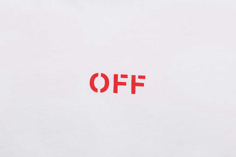 Off-White logo-print long-sleeved T-shirt (OMAA120S25JER00C0784）