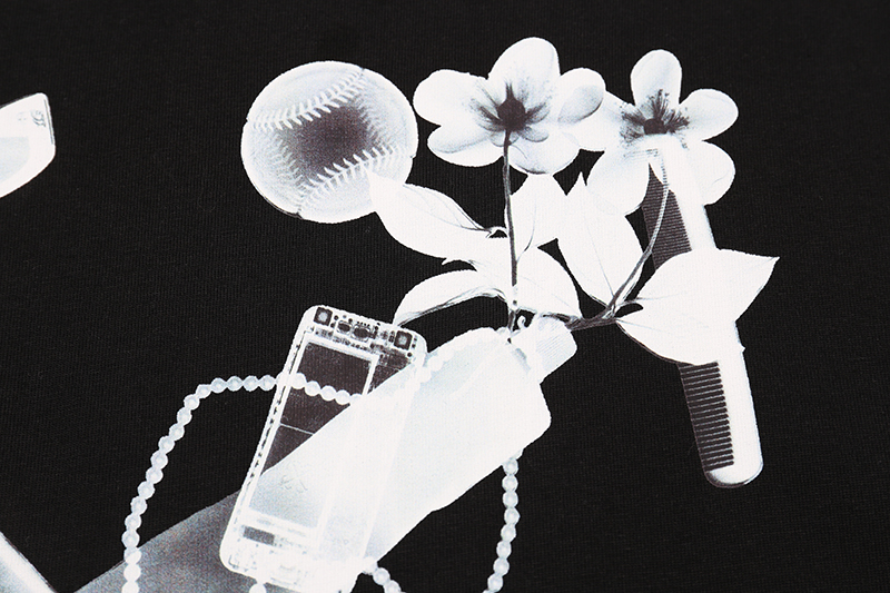 Off-White Short-Sleeve Tee 'Black/Grey' (OMAA161S24JER0021006）