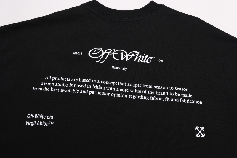 Off-White Script Mary Skate Tee 'Black' (OMAA120F24JER0081084）