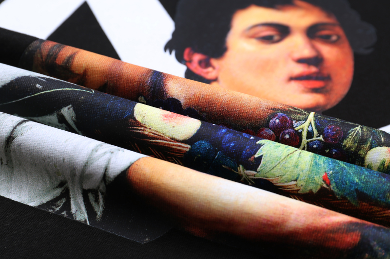 Off-White Caravaggio Boy Over Tee 'Black/White' (OMAA038S21JER0061001）