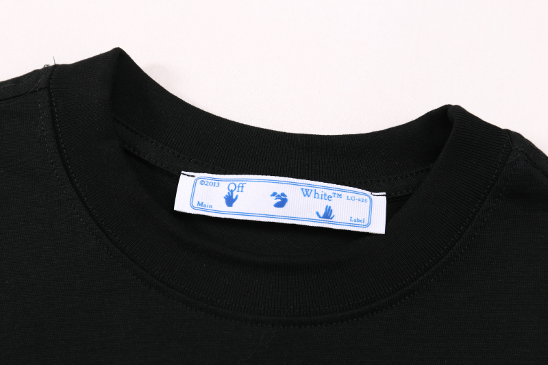 Off-White Caravaggio Boy Over Tee 'Black/White' (OMAA038S21JER0061001）