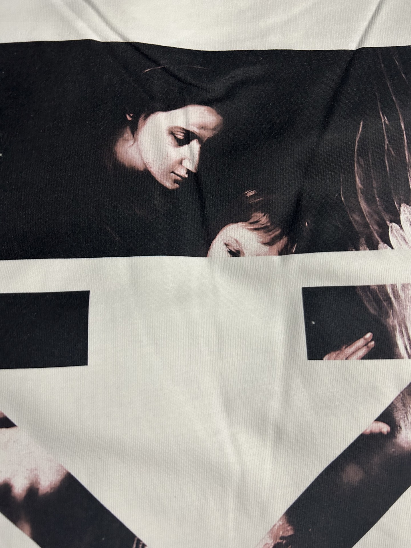 Off-White Caravaggio Arrow T-Shirt 'Black'  (OMAA038S201850041088）