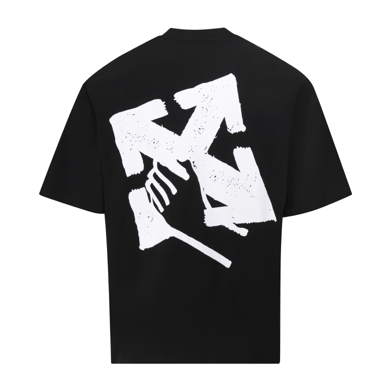 OFF-WHITE Hand Arrow TeeWhite/Black (OMAA038S23JER0030110）