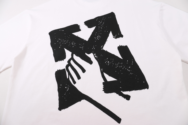OFF-WHITE Hand Arrow TeeWhite/Black (OMAA038S23JER0030110）