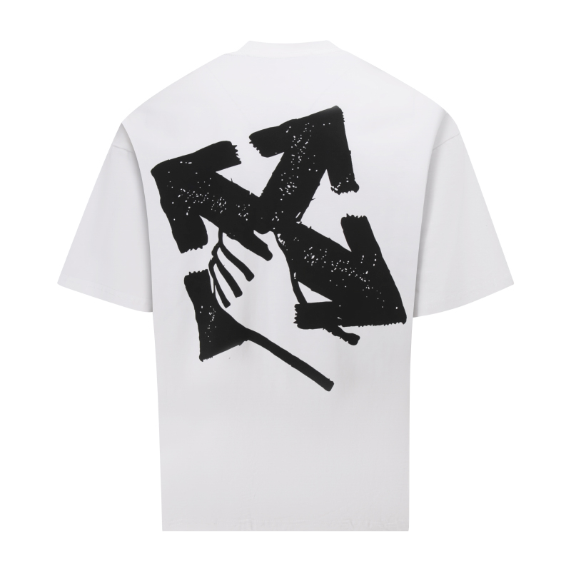 OFF-WHITE Hand Arrow TeeWhite/Black (OMAA038S23JER0030110）