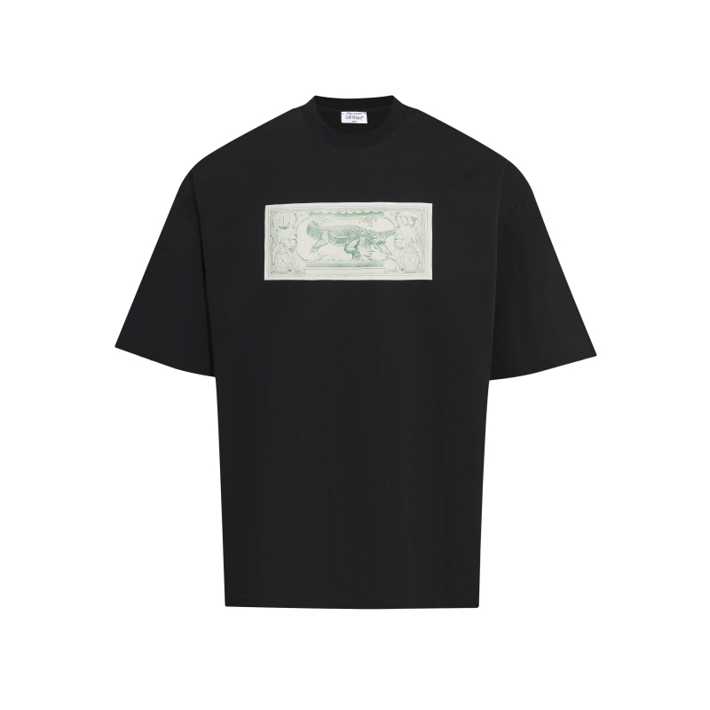 Off-White Banknote Arrow T-shirt | Black (OMAA120S25JER00C1058）